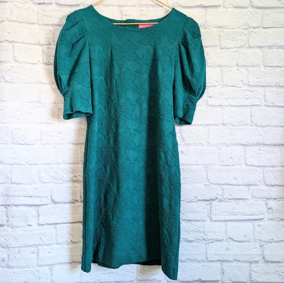 viral green dress Preppy Dress Smiley Red main image 1